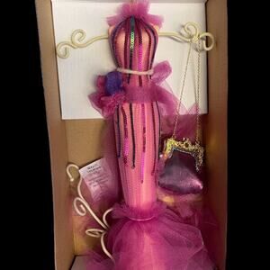 Stand Tree Jewelry Organizer NWT Fashion Ballroom Doll Tule Dress 12"